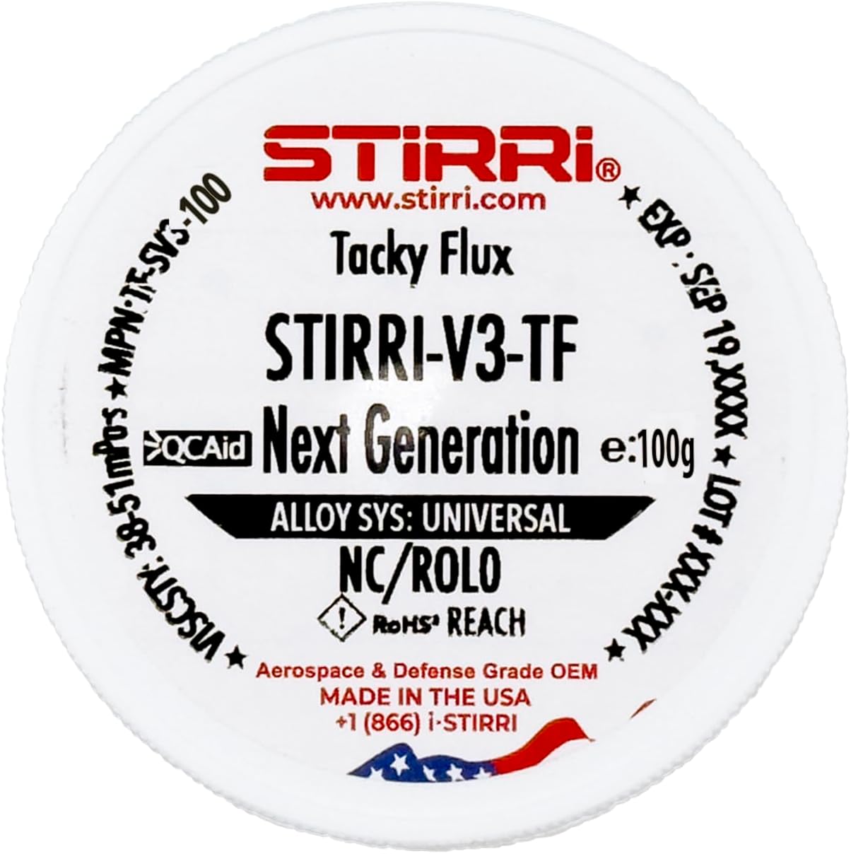 V3-TF – Universal No-Clean Tacky Flux with Halogen Booster (ROL0)
