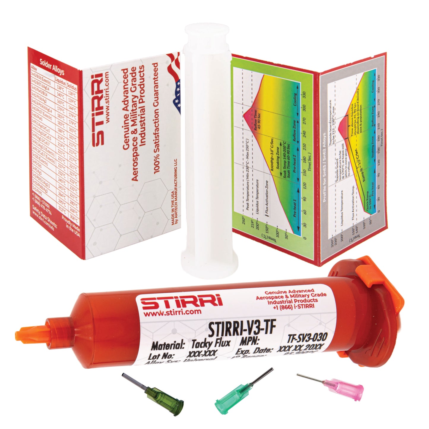 V3-TF universal no-clean rosin-based tacky paste flux (ROL0) Amber-Series