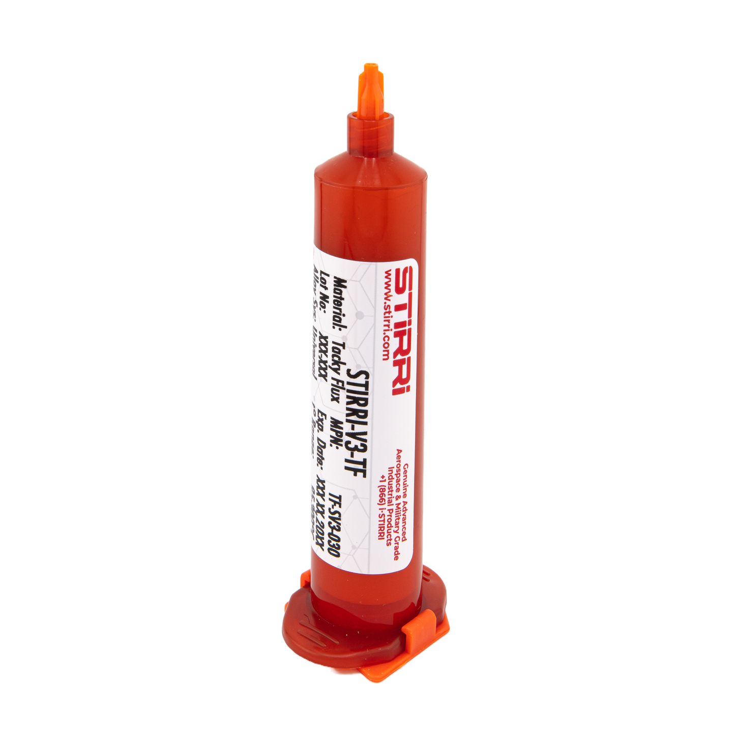 V3-TF universal no-clean rosin-based tacky paste flux (ROL0) Amber-Series