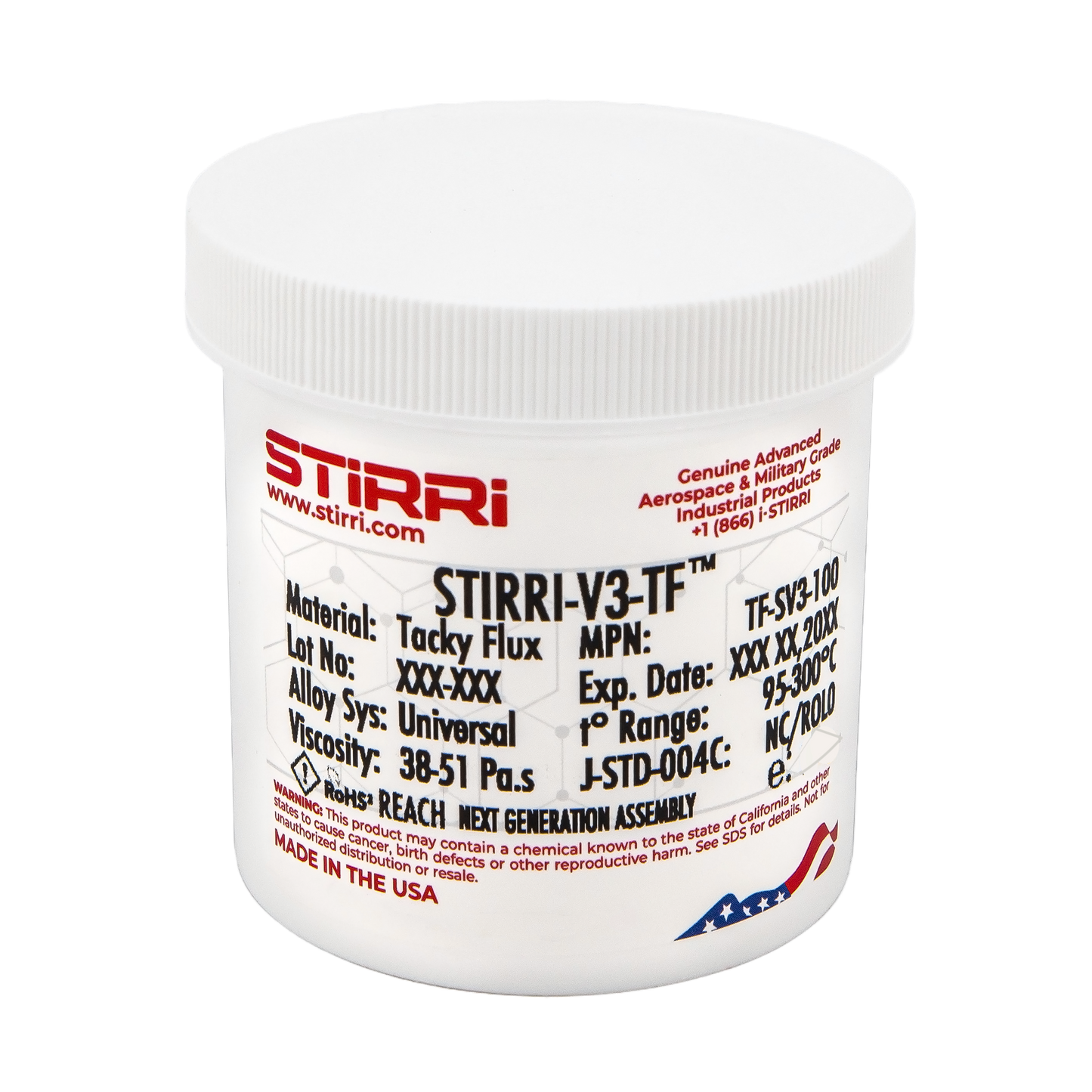 V3-TF universal no-clean rosin-based tacky paste flux (ROL0) Amber-Series